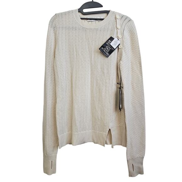 Proenza Schouler Sweaters - NWT Proenza Schouler Crewneck Cashmere Cotton Cream Knit Sweater Size M